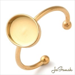 Základ na prsteň s lôžkom CHIRURGICKÁ OCEĽ 8x10mm, 1ks (CH1781g)